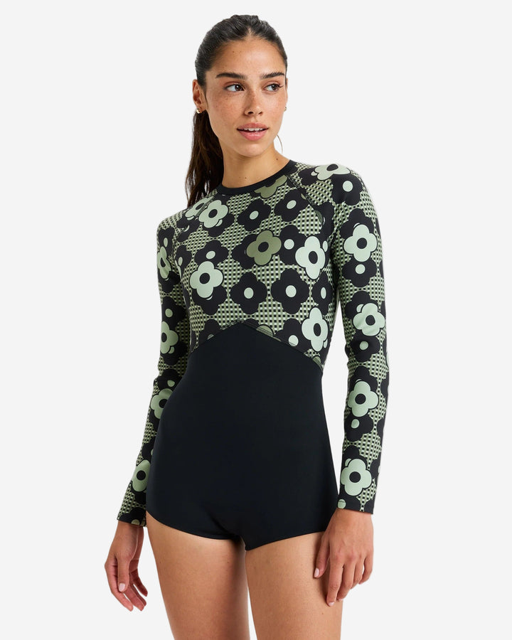 Pro Wave Back Zip Long Sleeve Onesie Rashguard