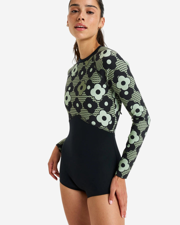 Pro Wave Back Zip Long Sleeve Onesie Rashguard
