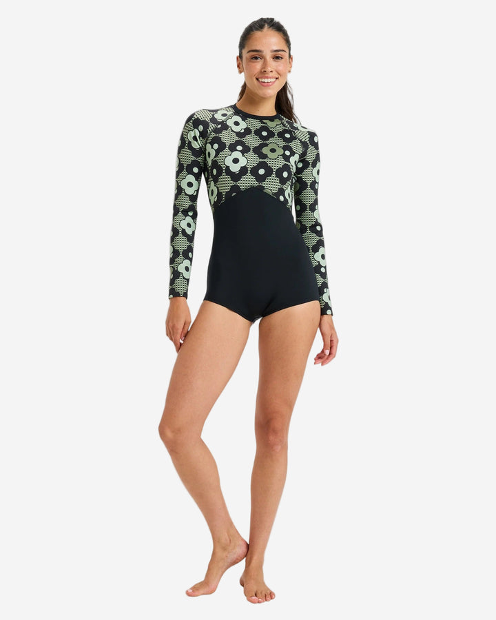 Pro Wave Back Zip Long Sleeve Onesie Rashguard