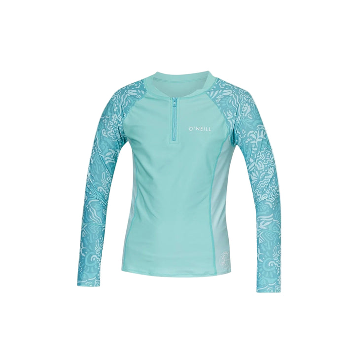 Girls Bahia 1/4 Zip Long Sleeve Kids Rash Vest