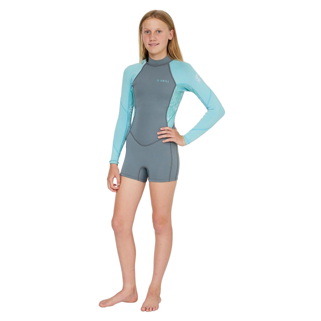 Girl's Bahia 2mm Back Zip Long Sleeve Springsuit