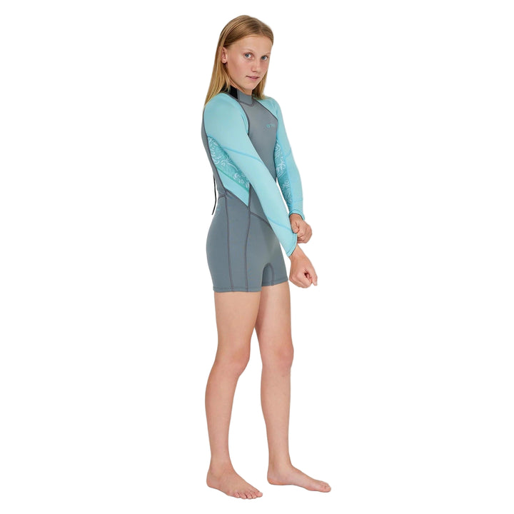 Girl's Bahia 2mm Back Zip Long Sleeve Springsuit