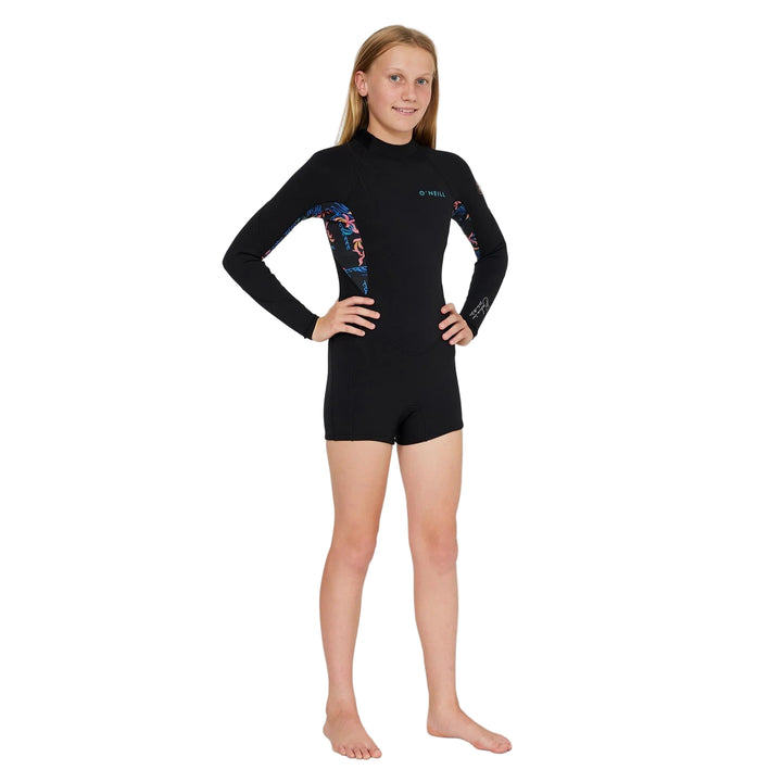 Girl's Bahia 2mm Back Zip Long Sleeve Springsuit
