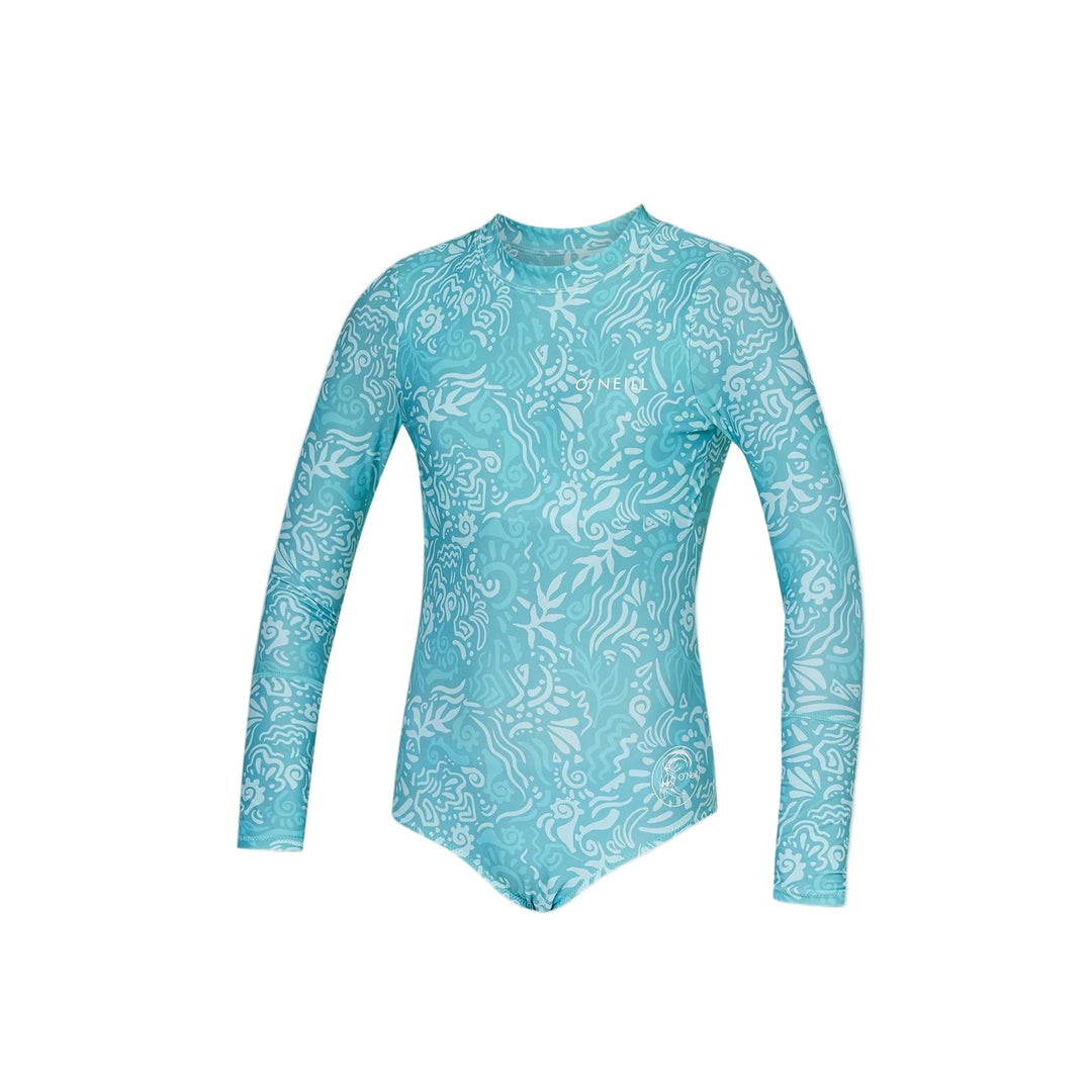 Girls Bahia Lycra Back Zip Long Sleeve Kids Surfsuit