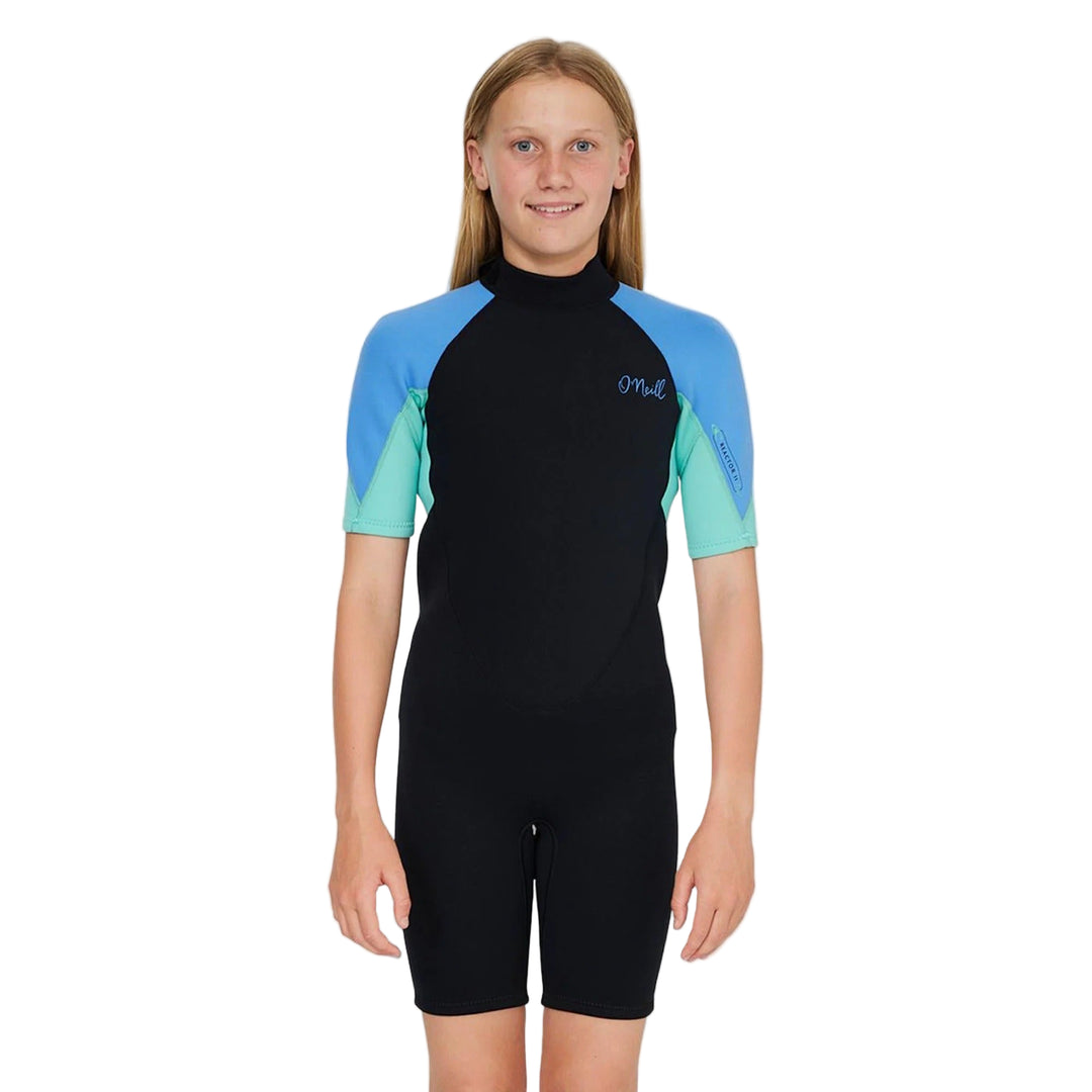Girls Reactor II 2mm Back Zip Short Sleeve Springsuit