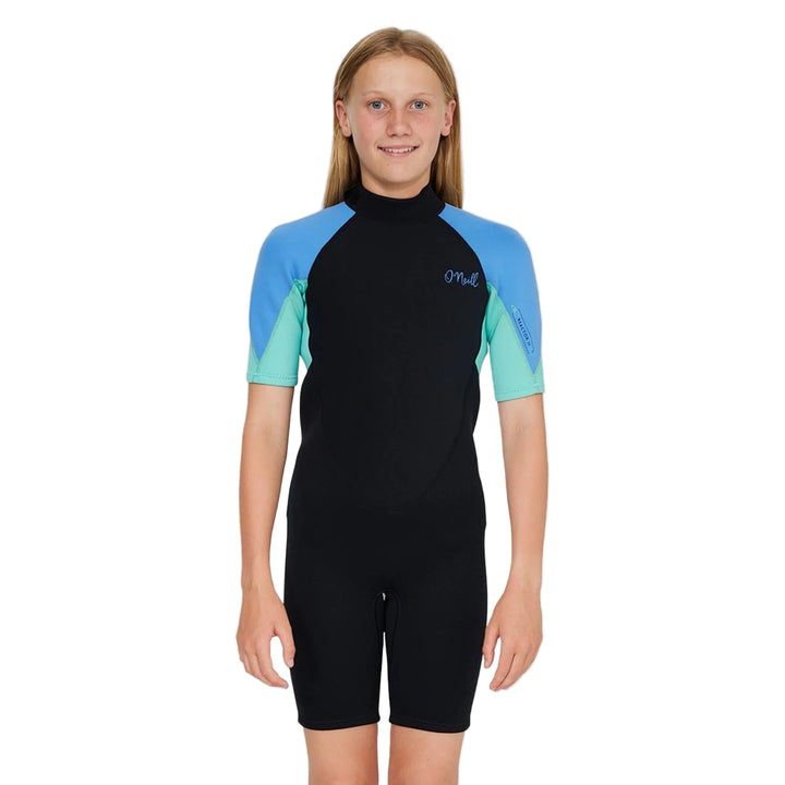 Girls Reactor II 2mm Back Zip Short Sleeve Springsuit