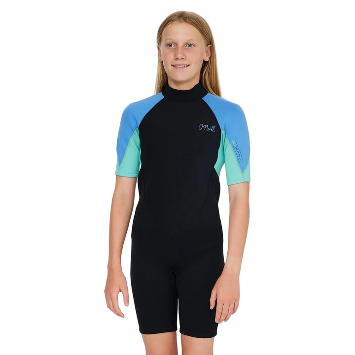 Girls Reactor II 2mm Back Zip Short Sleeve Springsuit