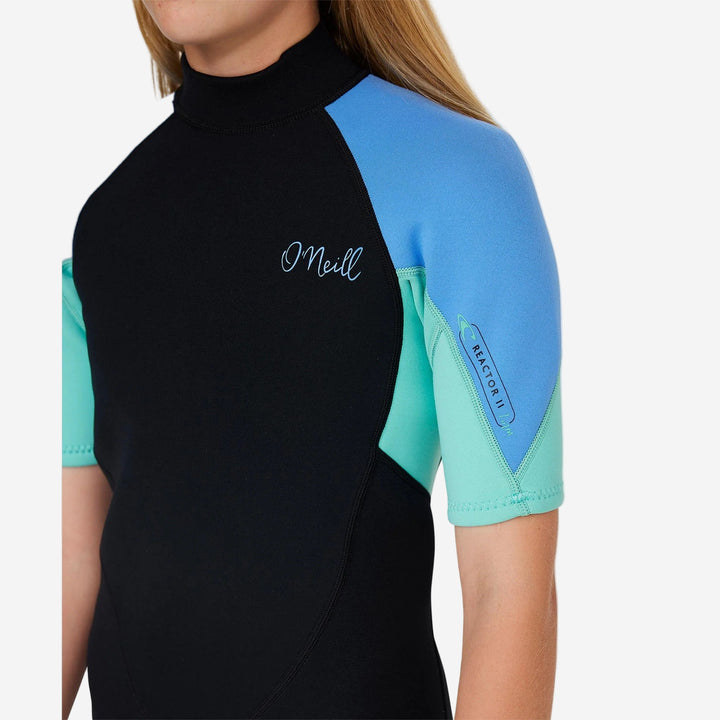 Girls Reactor II 2mm Back Zip Short Sleeve Springsuit