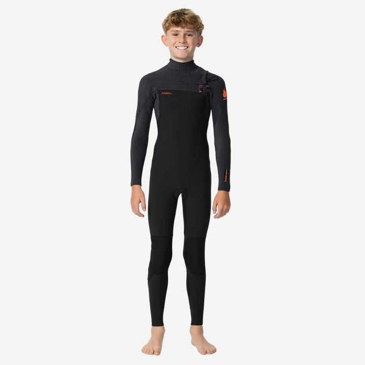 Boys HyperFire 3/2 Chest Zip Steamer Kids Wetsuit