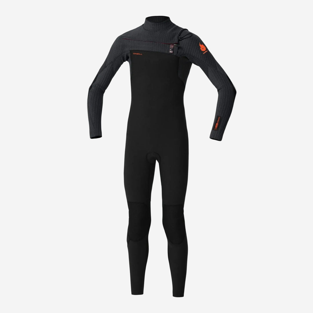 Boys HyperFire 3/2 Chest Zip Steamer Kids Wetsuit