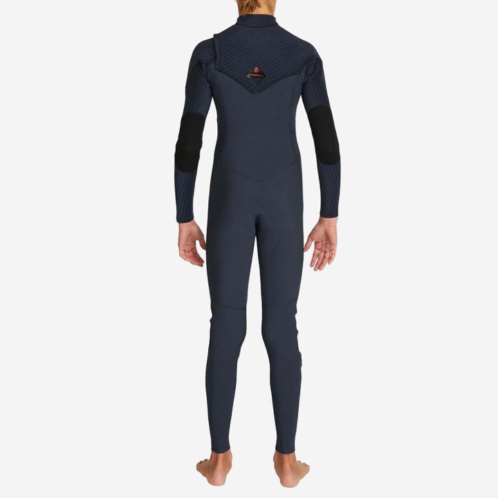 Boys HyperFire 3/2 Chest Zip Steamer Kids Wetsuit