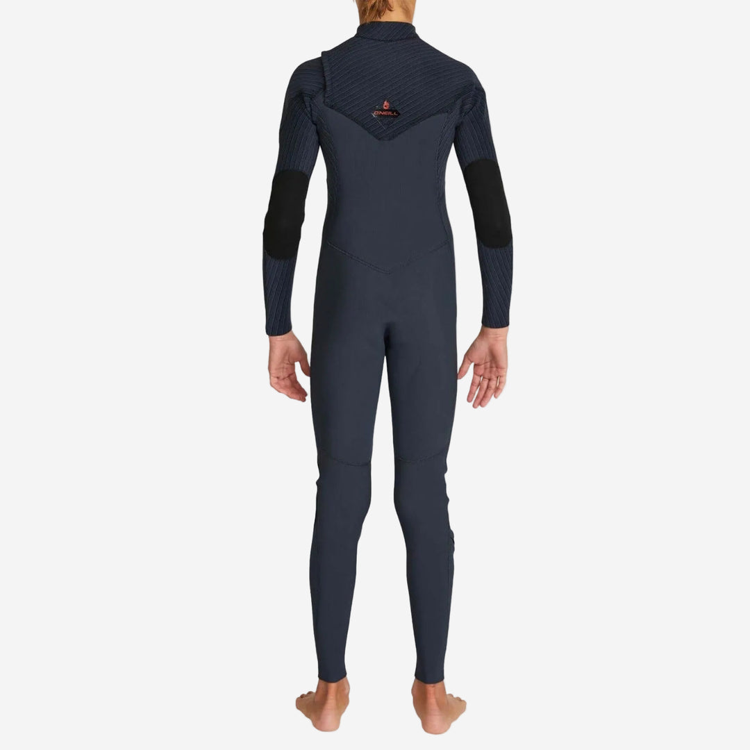 Boys HyperFire 4/3 Chest Zip Steamer Kids Wetsuit