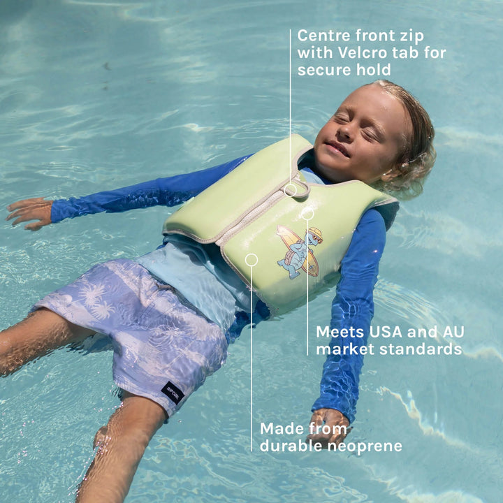 Kids Swim Vest - Shred Shark