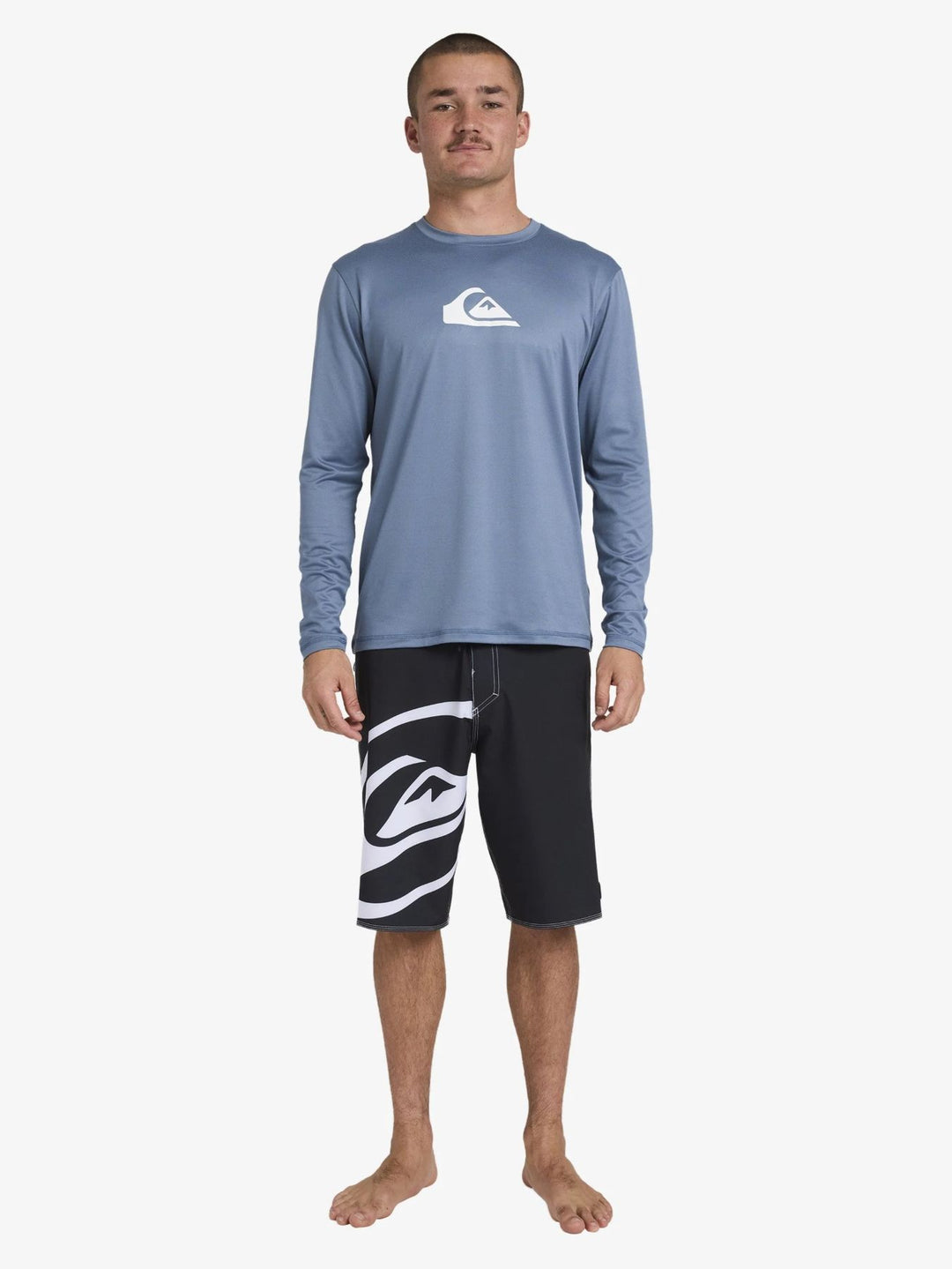 Solid Streak Long Sleeve Surf Shirt