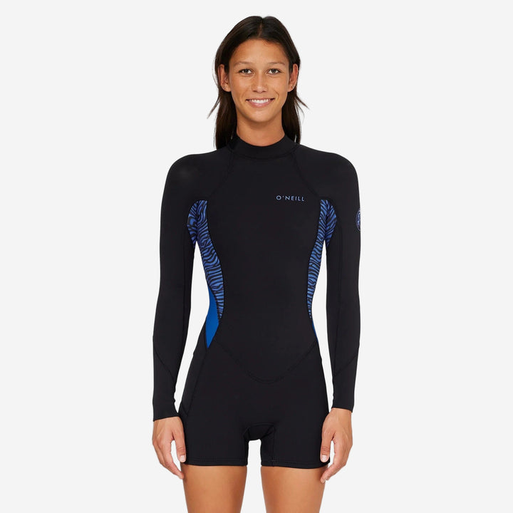 Womens Bahia 2mm Back Zip Long Sleeve Boyleg Springsuit Wetsuit