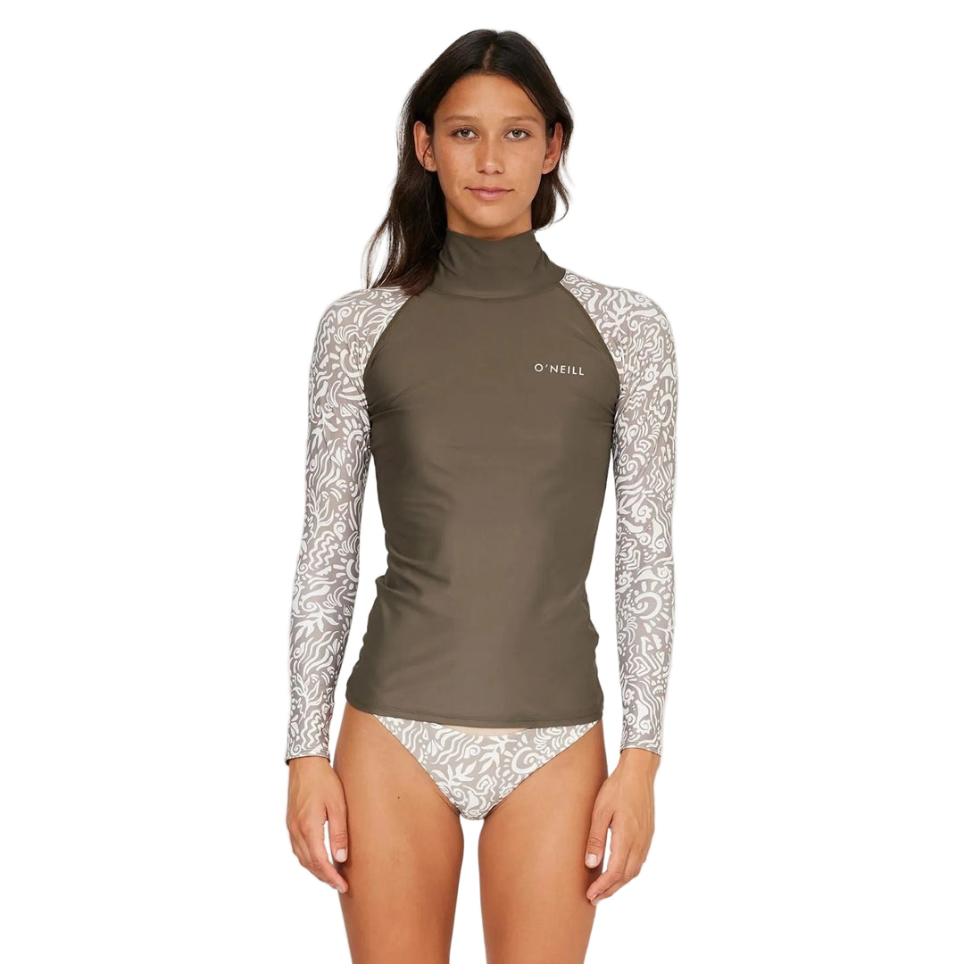 Womens Salina High Neck Long Sleeve UV Rash Vest