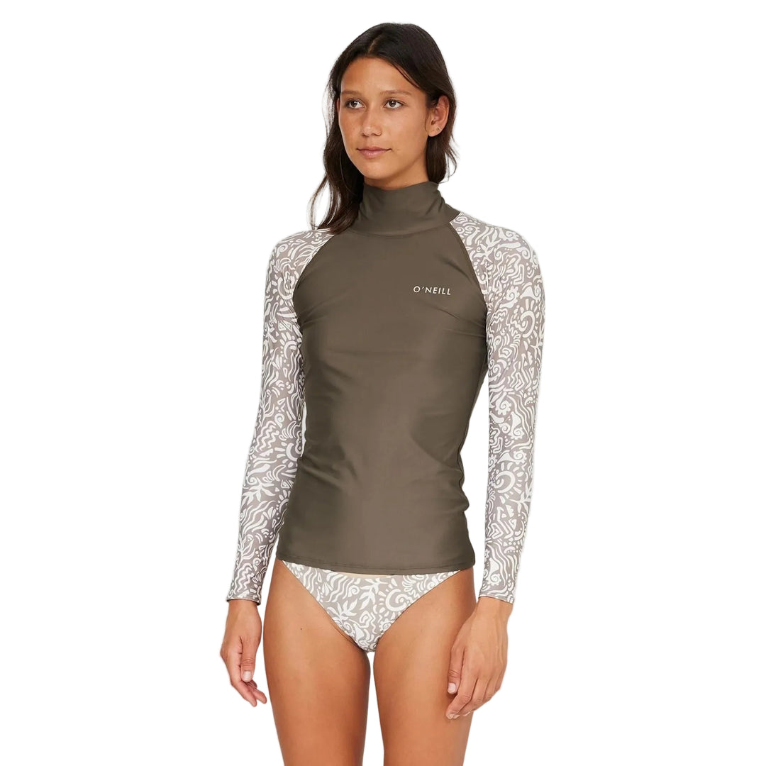 Womens Salina High Neck Long Sleeve UV Rash Vest