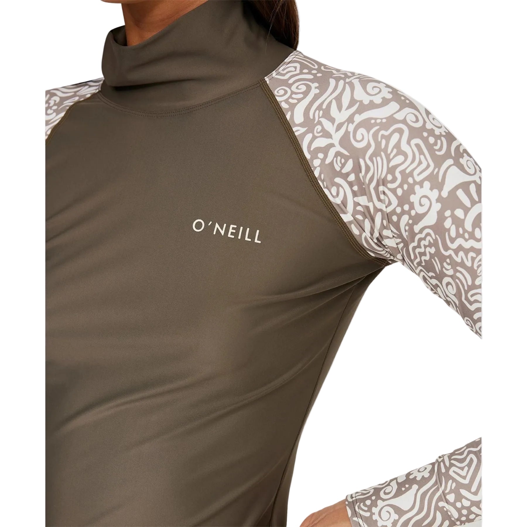 O'Neill Womens Salina High Neck Long Sleeve UV Rash Vest