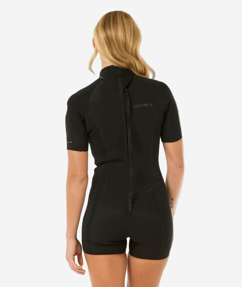 Womens Dawn Patrol 2/2 Back Zip Short Sleeve Eco Springsuit Wetsuit