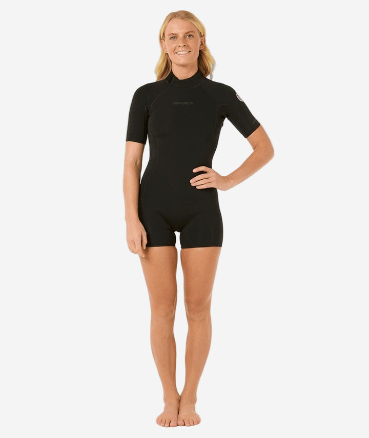 Womens Dawn Patrol 2/2 Back Zip Short Sleeve Eco Springsuit Wetsuit