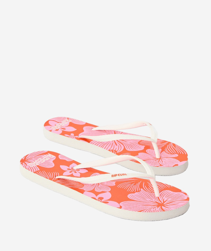 Womens Mixed Bloom Open Toe Thongs