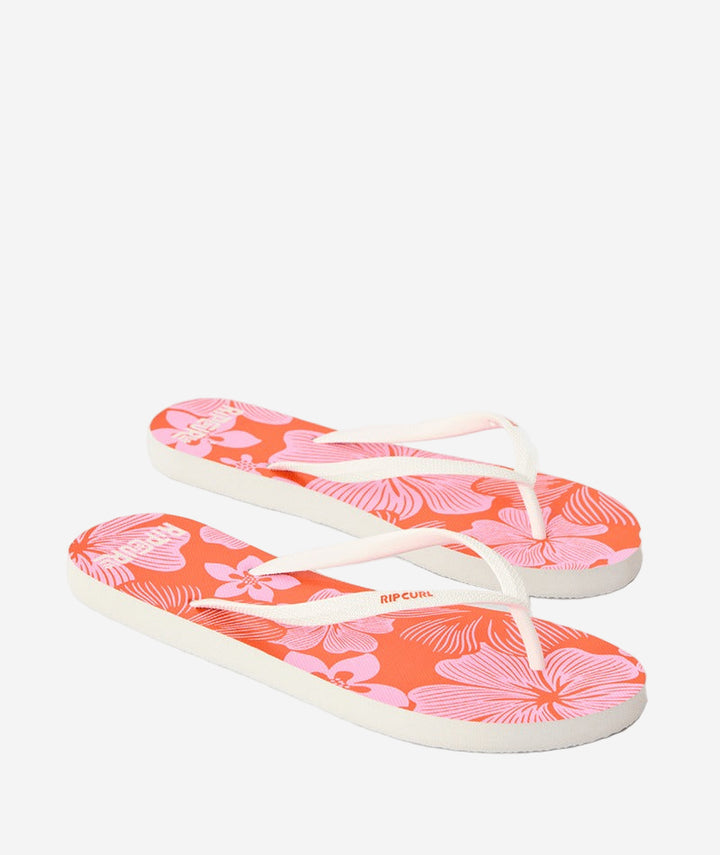 Womens Mixed Bloom Open Toe Thongs