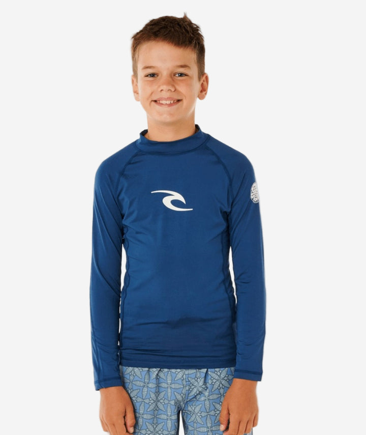 Boys Waves UPF Long Sleeve Kids Rash Vest