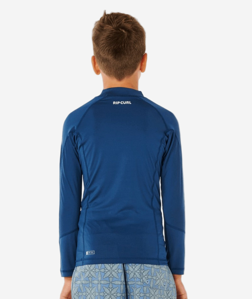 Boys Waves UPF Long Sleeve Kids Rash Vest