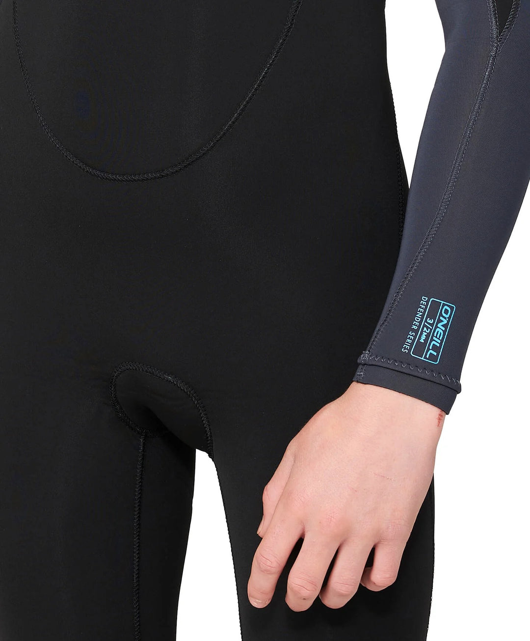 Boys Defender 3/2 Back Zip Steamer Kids Wetsuit - Black Gunmetal