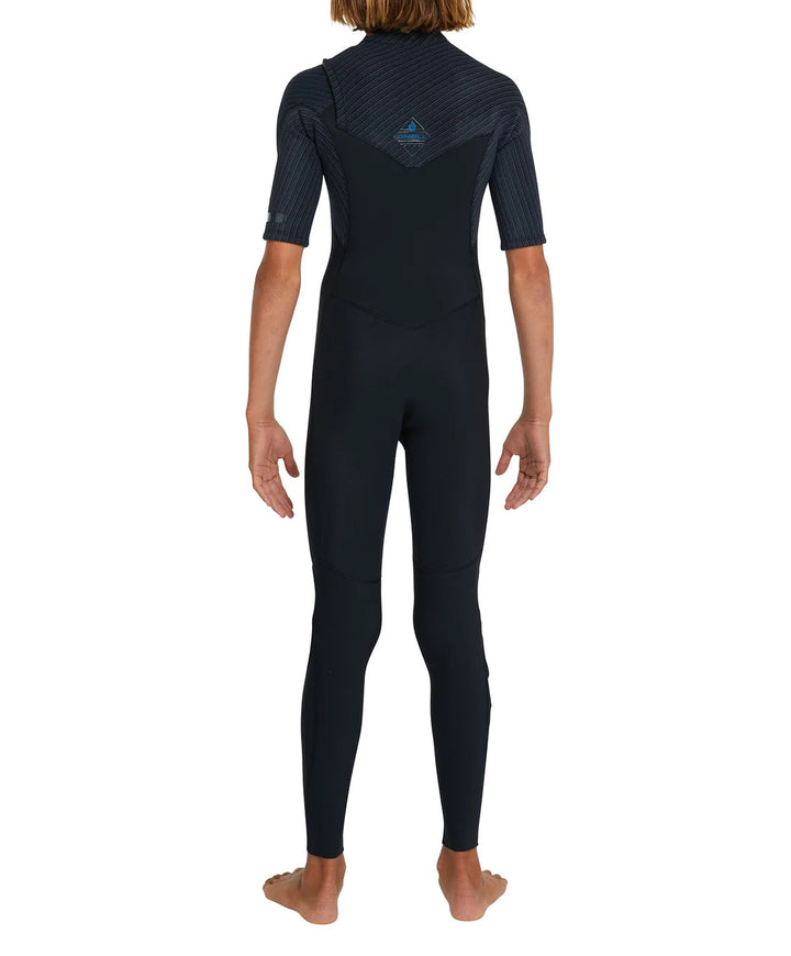 Boys Hyperfreak 2/2 Short Sleeve Steamer Kids Wetsuit - Black