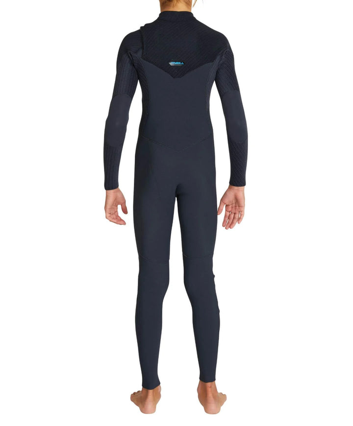 Boys Hyperfreak 4/3+ Chest Zip Steamer Wetsuit - Gunmetal