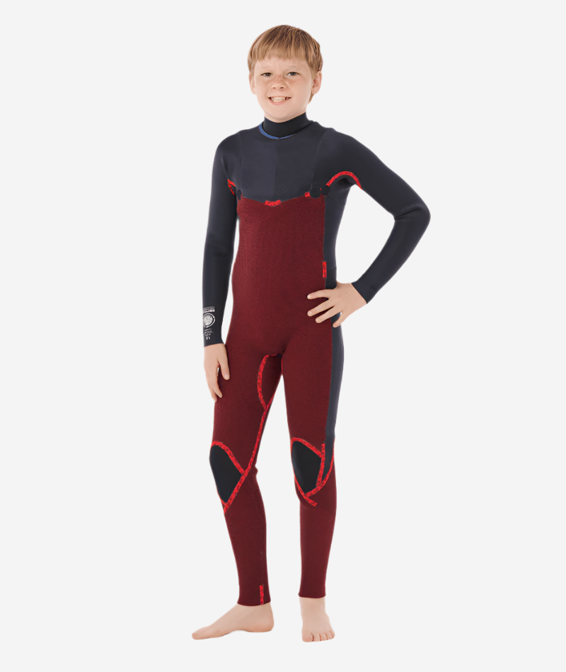 Boys Dawn Patrol 3/2 Chest Zip Kids Steamer Wetsuit