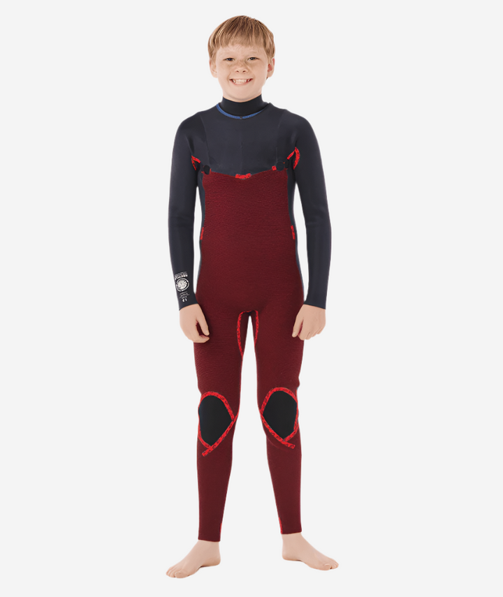 Boys Dawn Patrol 3/2 Chest Zip Kids Steamer Wetsuit
