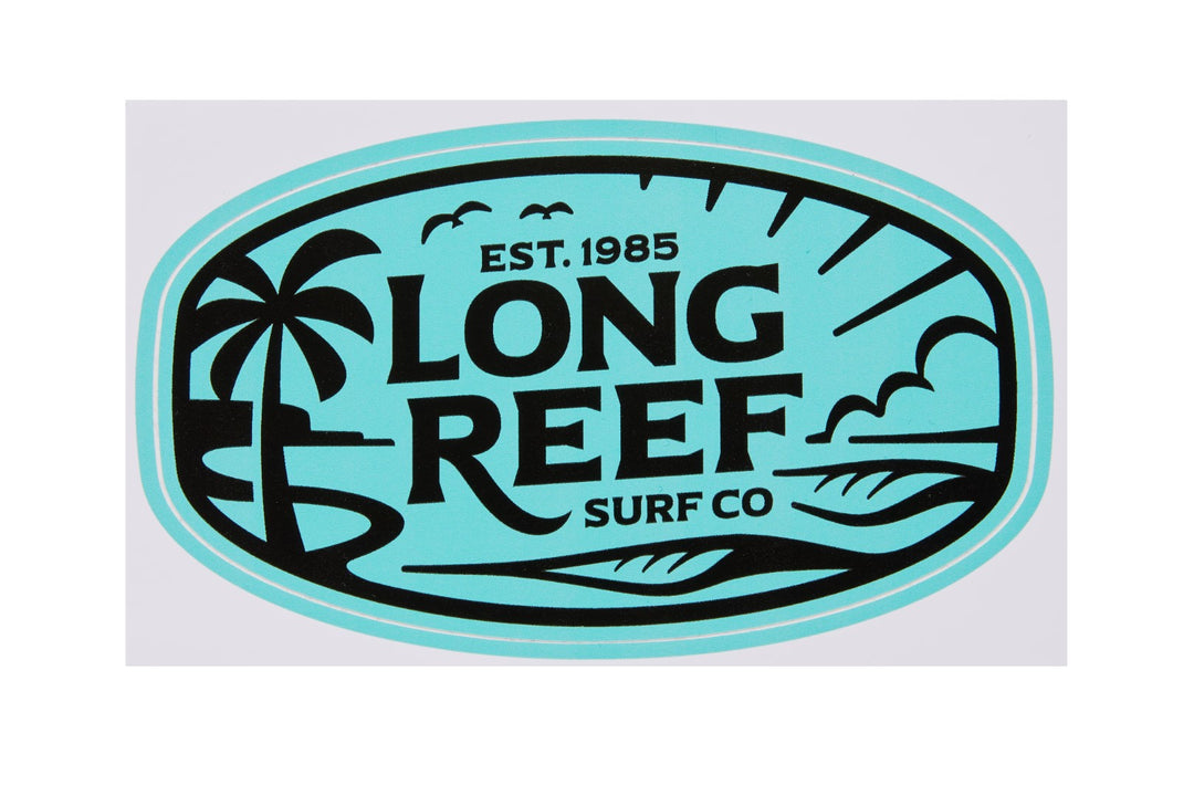 Long Reef Surf Co Logo Sticker - Splash/Black