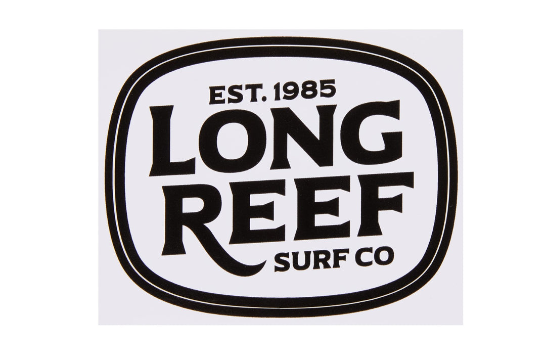 Long Reef Surf Co Original Logo Sticker - Black/White