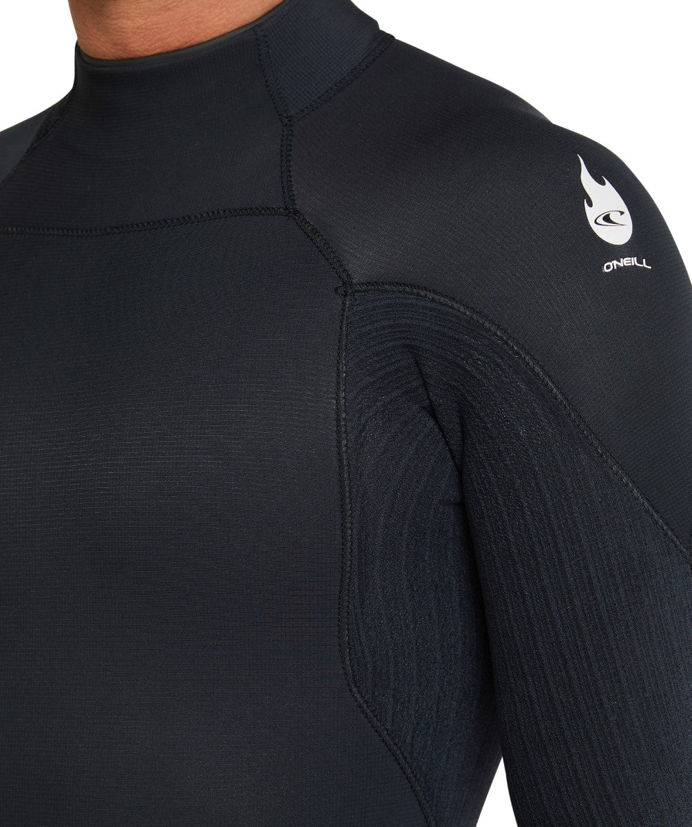 HyperFire 3/2 Back Zip Steamer Wetsuit - Black