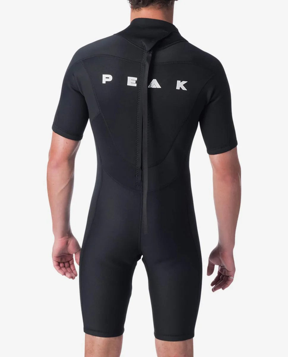 Peak Energy Back Zip Springsuit Mens Wetsuit - Black