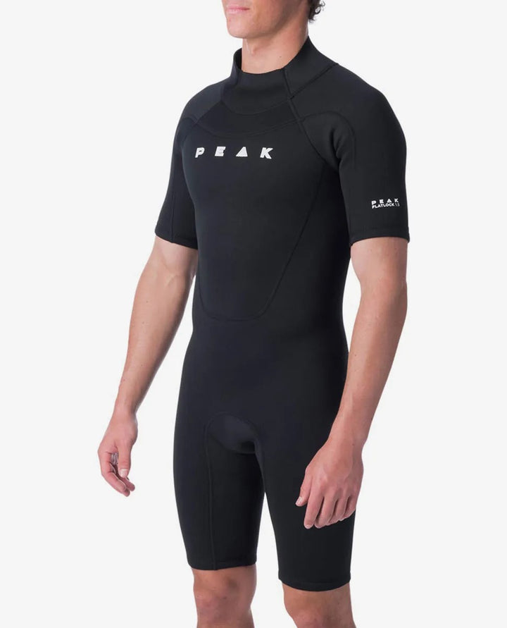 Peak Energy Back Zip Springsuit Mens Wetsuit - Black