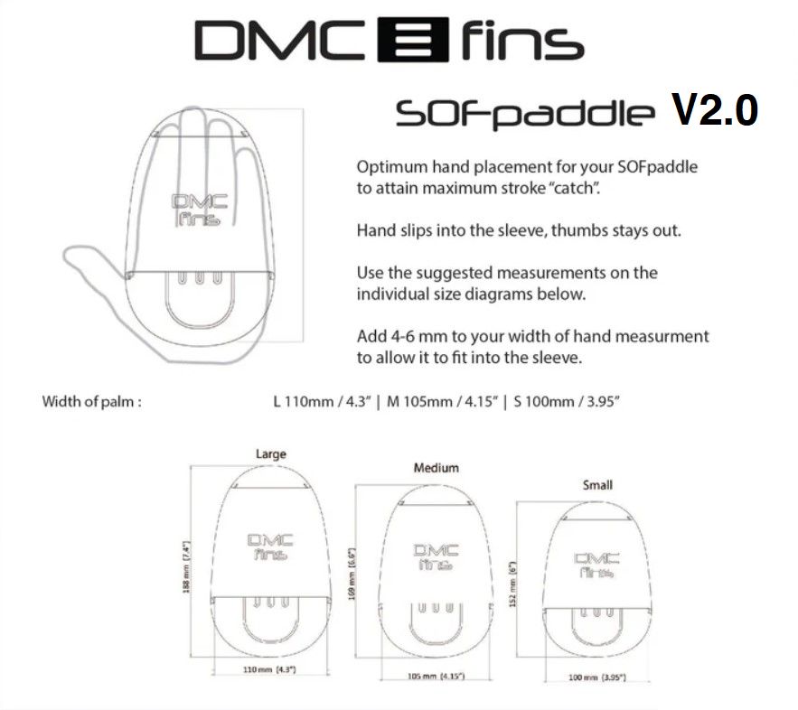 SOFpaddle V2.0 Swim Training Paddle