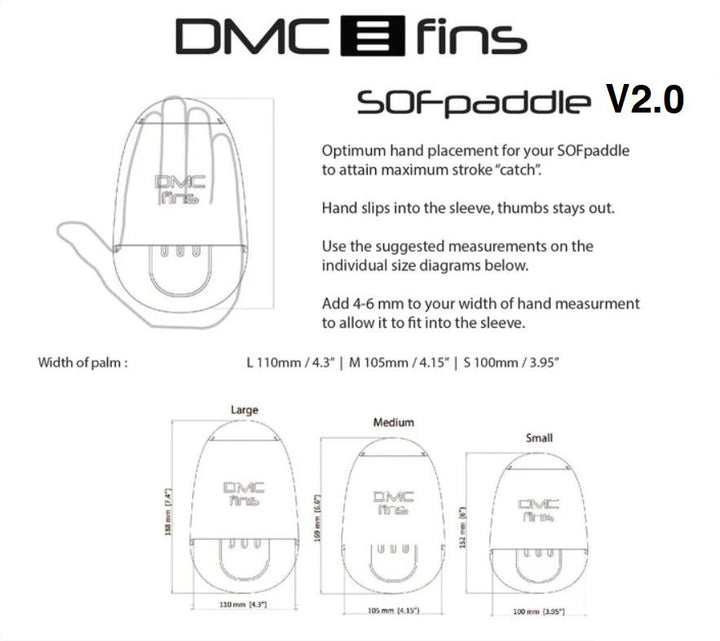 SOFpaddle V2.0 Swim Training Paddle