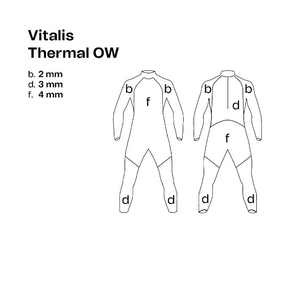 Vitalis Thermal Openwater Womens Swimming Wetsuit