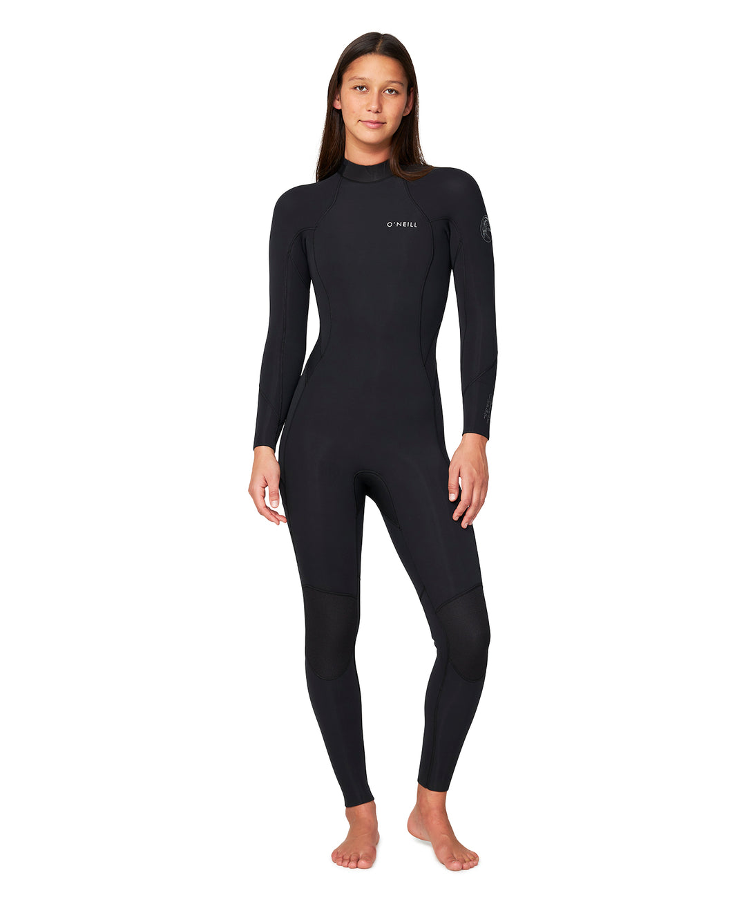 Womens Bahia 3/2 Back Zip Steamer Wetsuit - Black