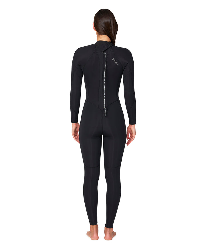 Womens Bahia 3/2 Back Zip Steamer Wetsuit - Black