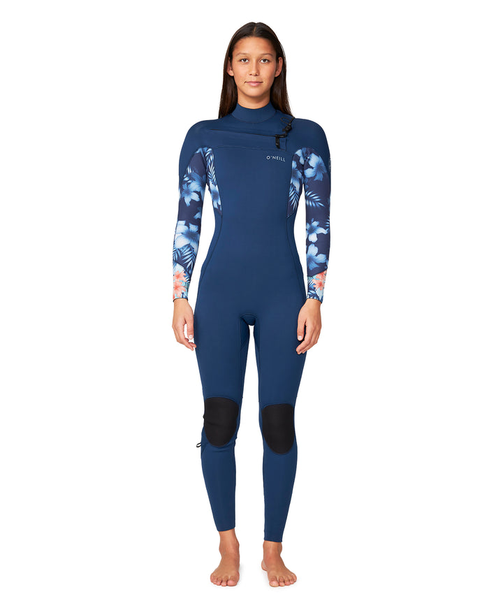 Bahia 3/2 Chest Zip Steamer Wetsuit - Bali Blue Moon