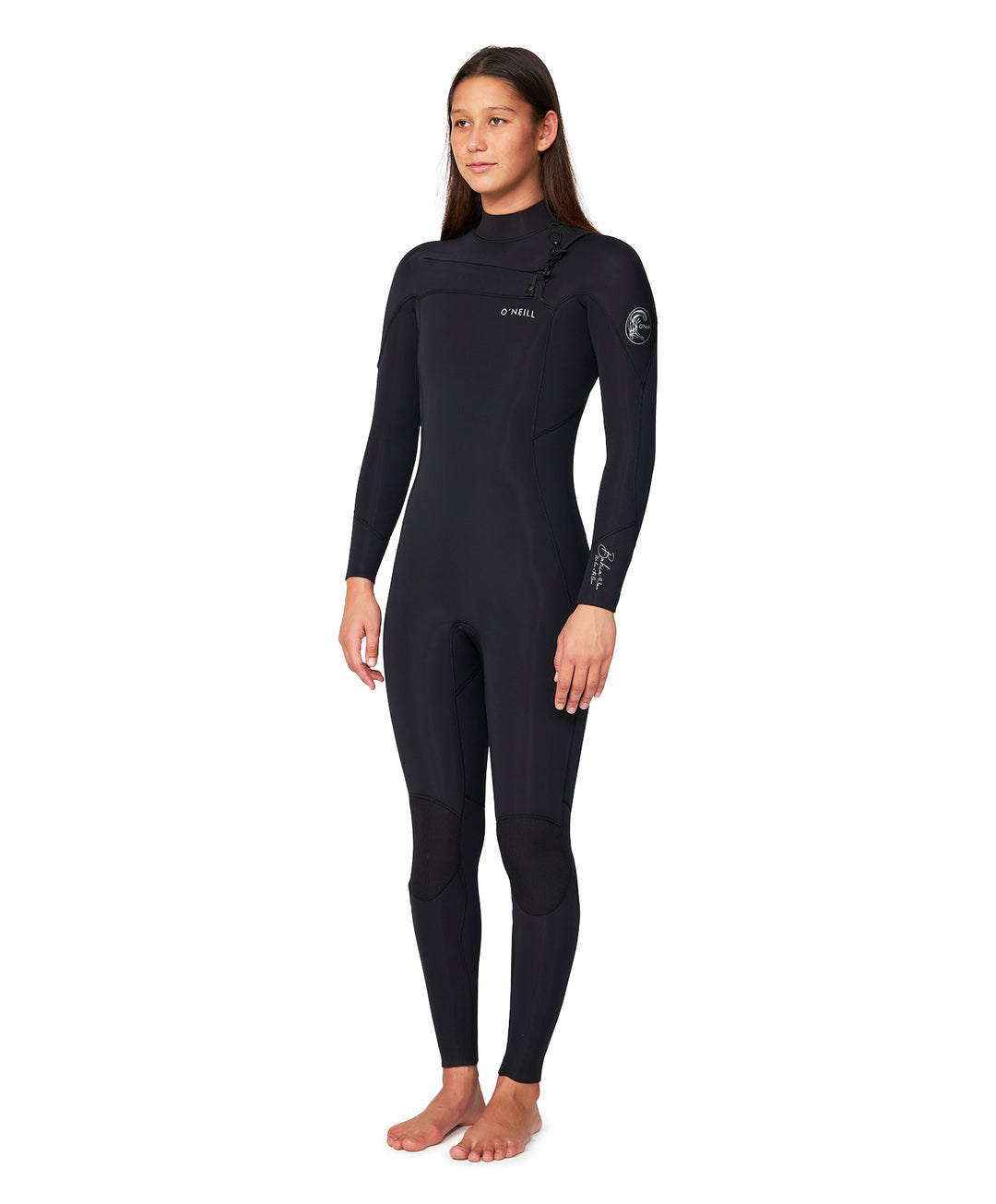 Womens Bahia 3/2 Chest Zip Steamer Wetsuit - Black