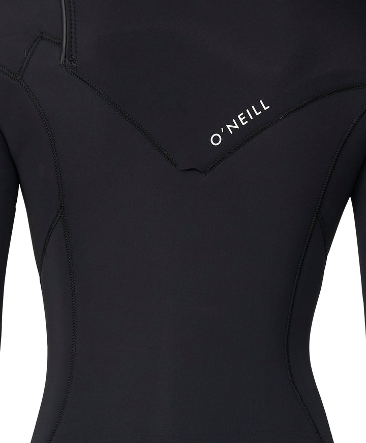 Womens Bahia 3/2 Chest Zip Steamer Wetsuit - Black