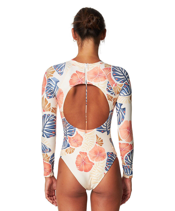 Womens Bahia Cutout Back Zip Long Sleeve Surfsuit