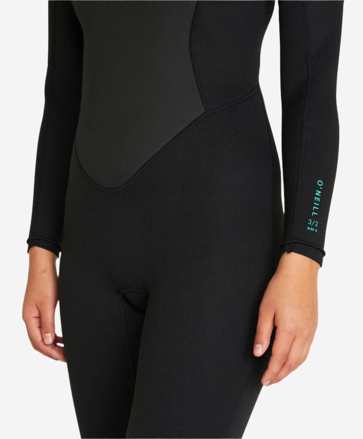 Womens Factor 3/2 Back Zip Steamer Wetsuit