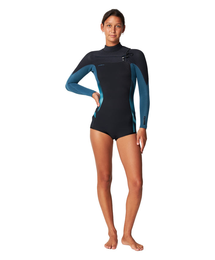 Women's HyperFreak 2mm Chest Zip Long Sleeve Springsuit - Wave Runner