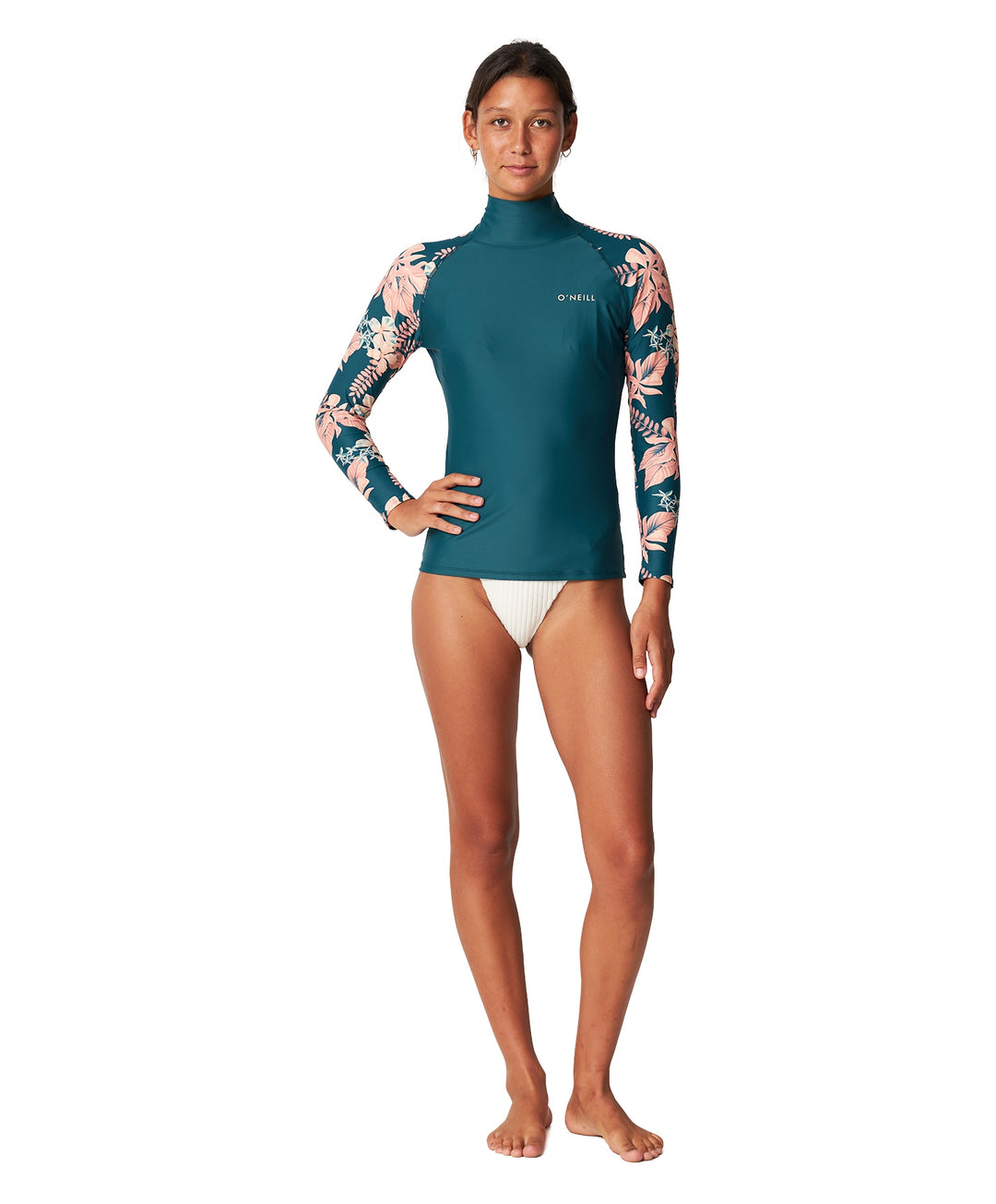 Womens Salina High Neck Long Sleeve UV Rash Vest